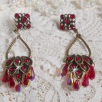 BO Irrésistible Ruby Collection auf Kronleuchtern mit Swarovski-Kristallen montiert